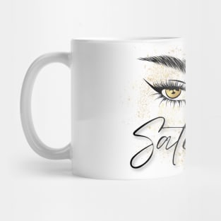 Satisfied (Gold Eyes) | Motivation Mug